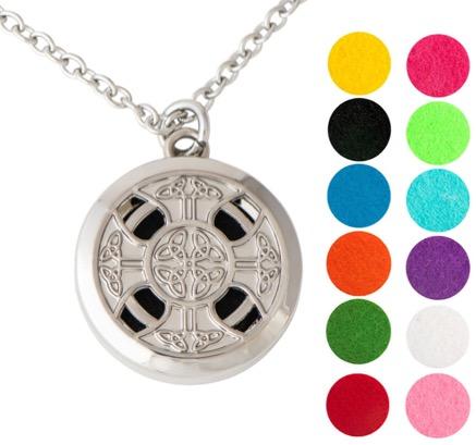Necklace DIffuser Without Oils CELTIC CROSS (CHROME)