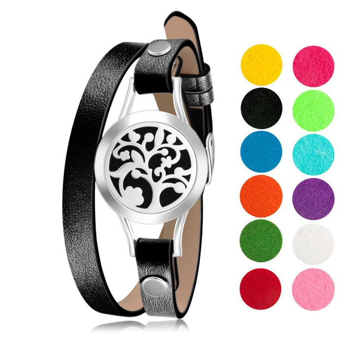 Bracelet Diffusers Without Oils ARBOL TREE (BLACK BAND)