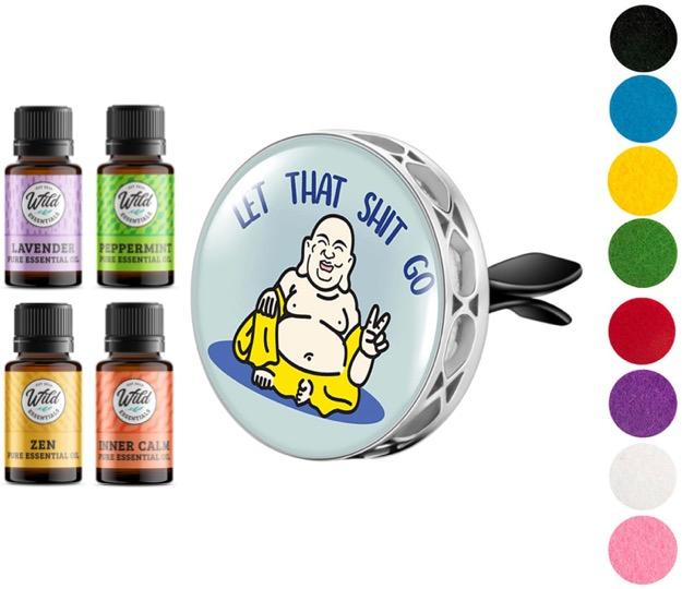 Car Vent Diffusers With Oils LET IT GO BUDDHA