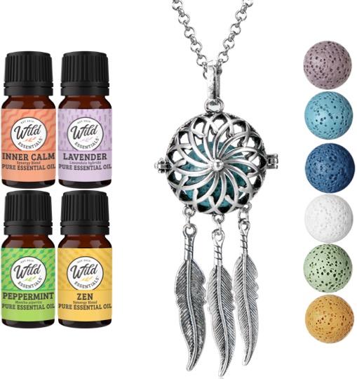 Necklace DIffuser With Oils DREAM CATCHER