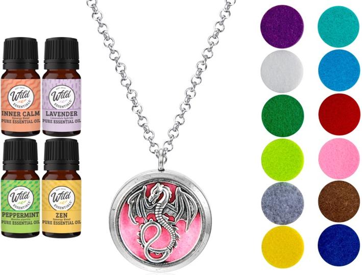 Necklace DIffuser With Oils MOTHER OF DRAGONS