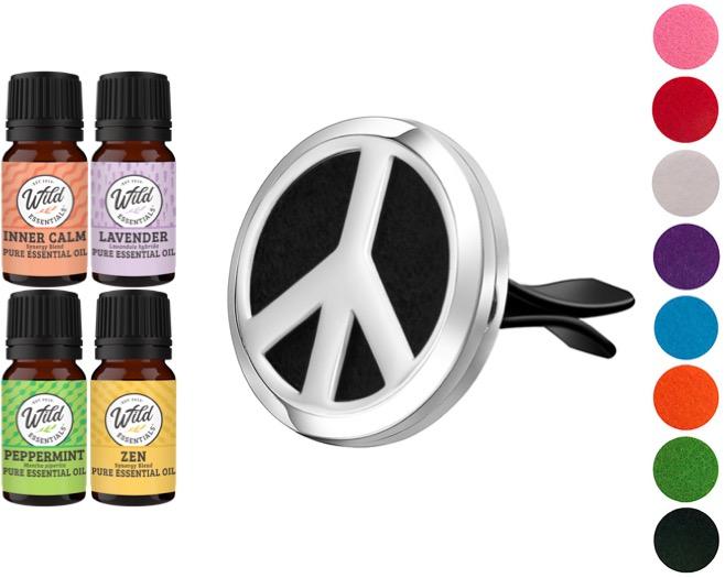 Car Vent Diffusers With Oils PEACE SIGN