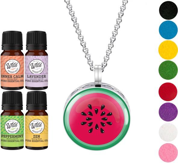 Necklace Diffusers With Oils WATERMELON