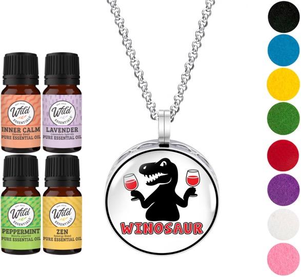 Necklace Diffusers With Oils WINOSAUR