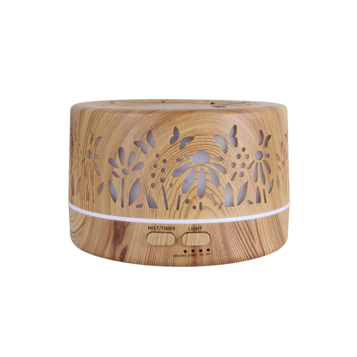 700ml Aromatherapy Diffuser - Flowers Light Wood