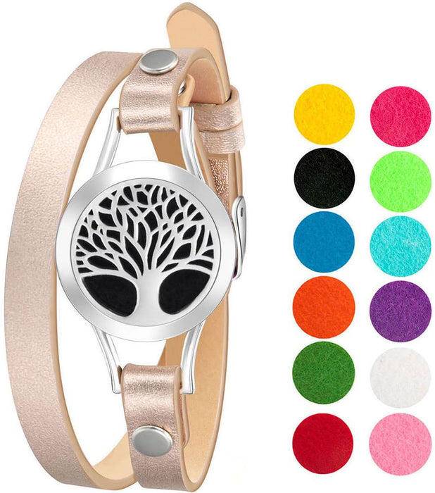 Bracelet Diffusers Without Oils TREE OF LIFE (ROSE GOLD BAND)