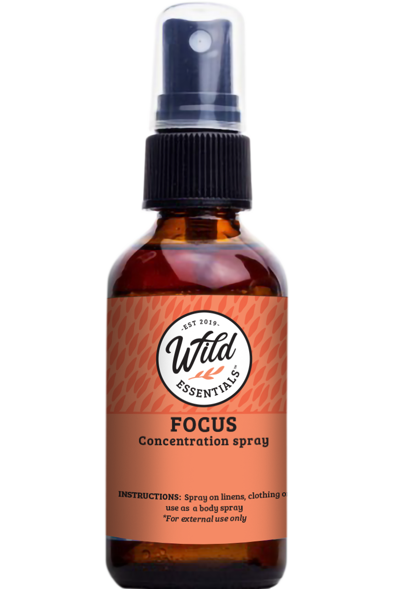 "Focus" concentration Body Spray - 2 oz./60ml