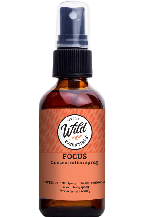 "Focus" concentration Body Spray - 2 oz./60ml