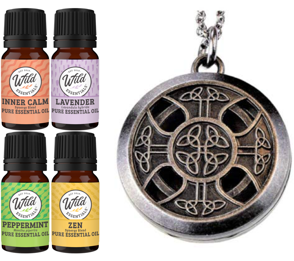 Necklace Diffuser With Oils (Alloy) - Dream Essentials LLC.