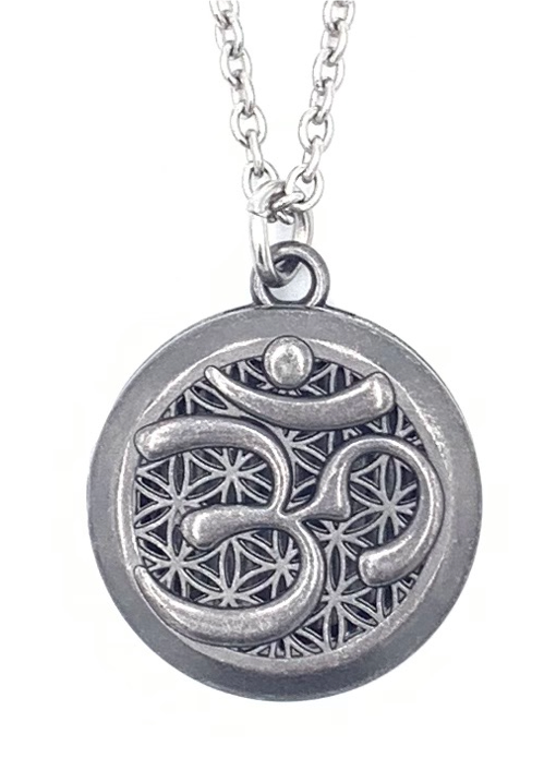 Necklace DIffuser Without Oils AUM (PEWTER)