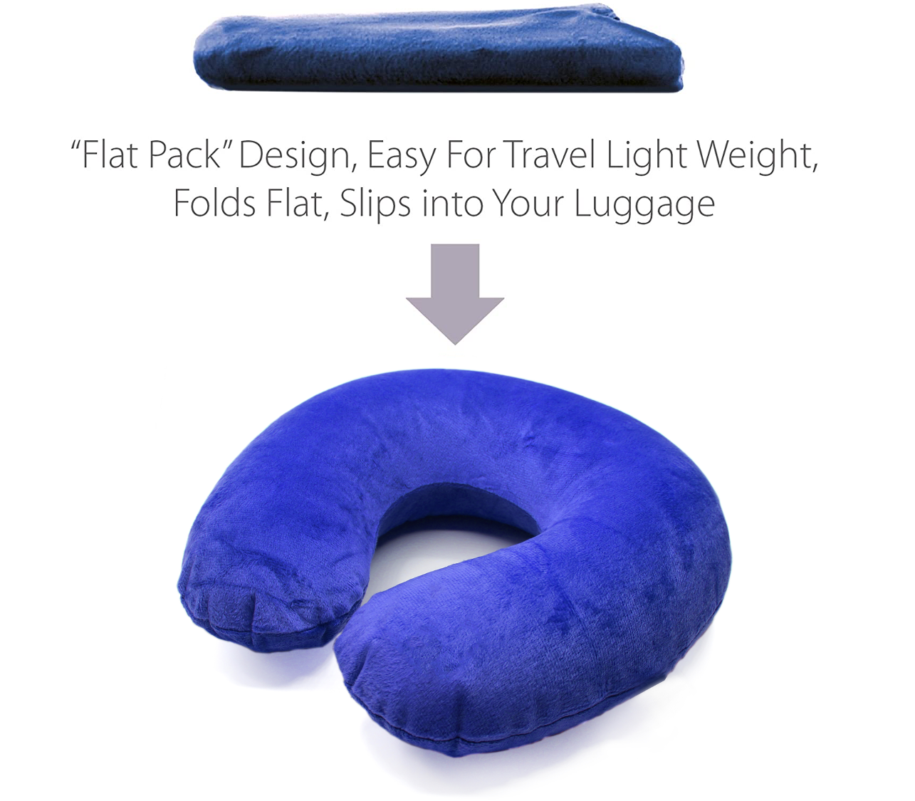 Inflatable Neck Pillow with Cover (5 Colors) - Dream Essentials LLC.