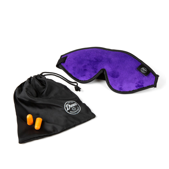 Luxury Silk Sleep Mask and Ear Plugs Kit - Award Winning Sleep