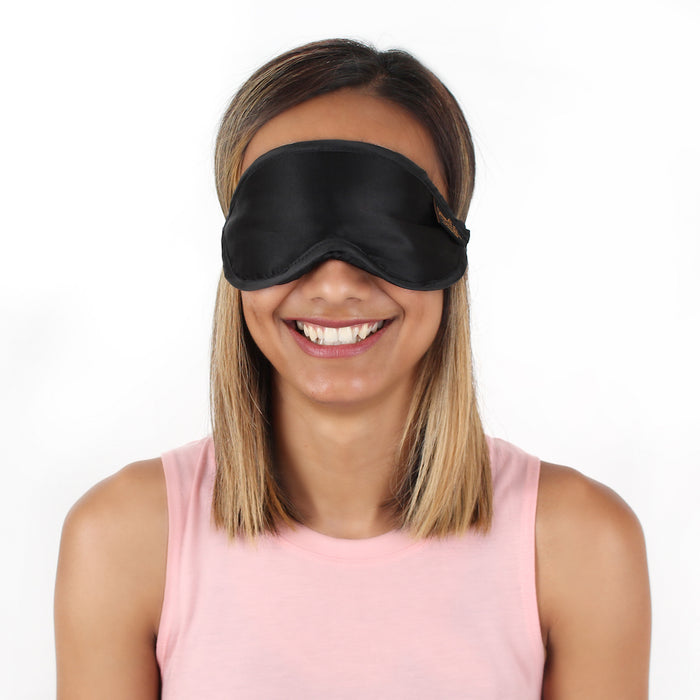Silk Sleep Eye Mask With Wide Elastic Band