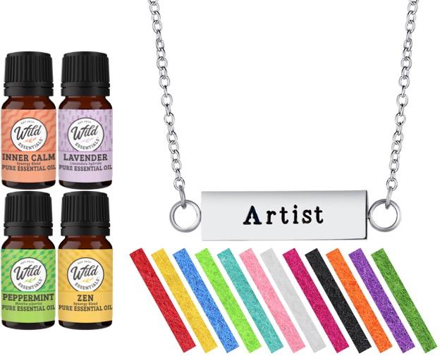 Necklace Diffusers With Oils ARTIST (BAR)