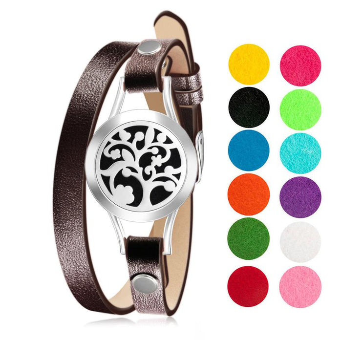 Bracelet Diffusers Without Oils ARBOL TREE (BROWN BAND)