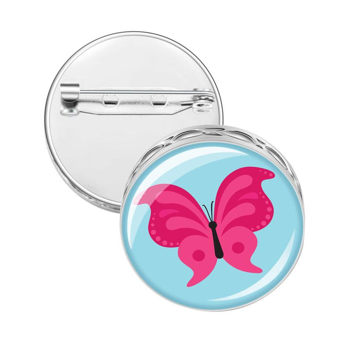Pin Brooch Diffusers Without Oils PINK BUTTERFLY