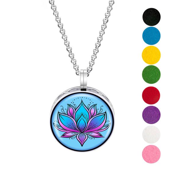 Necklace Diffusers Without Oils BLUE LOTUS