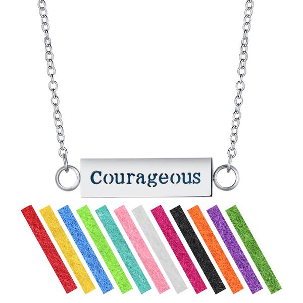 Necklace Diffusers Without Oils COURAGEOUS (BAR)