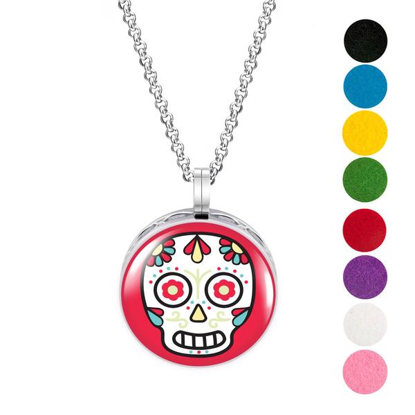 Necklace Diffusers Without Oils SUGAR SKULL