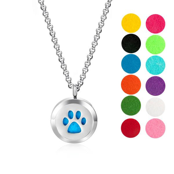 Necklace Diffusers Without Oils DOG PAW