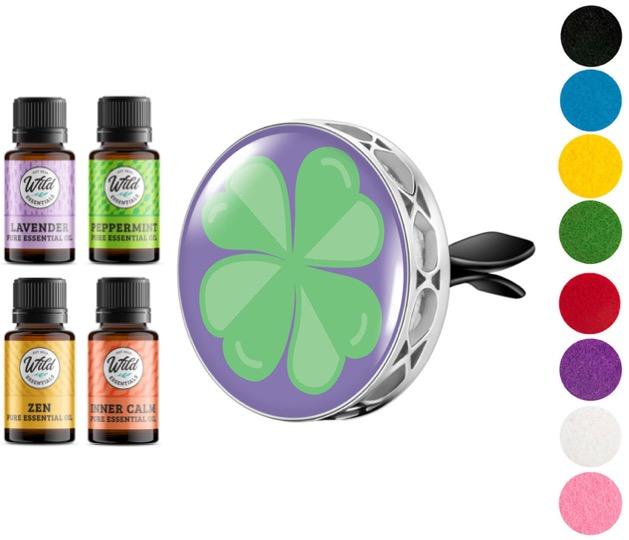 Car Vent Diffusers With Oils FOUR LEAF CLOVER