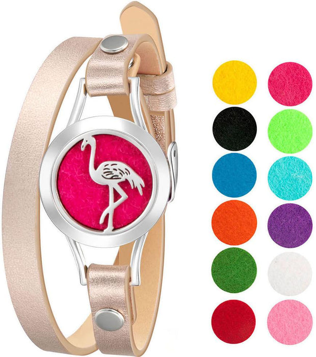 Bracelet Diffusers Without Oils FLAMINGO (ROSE GOLD BAND)