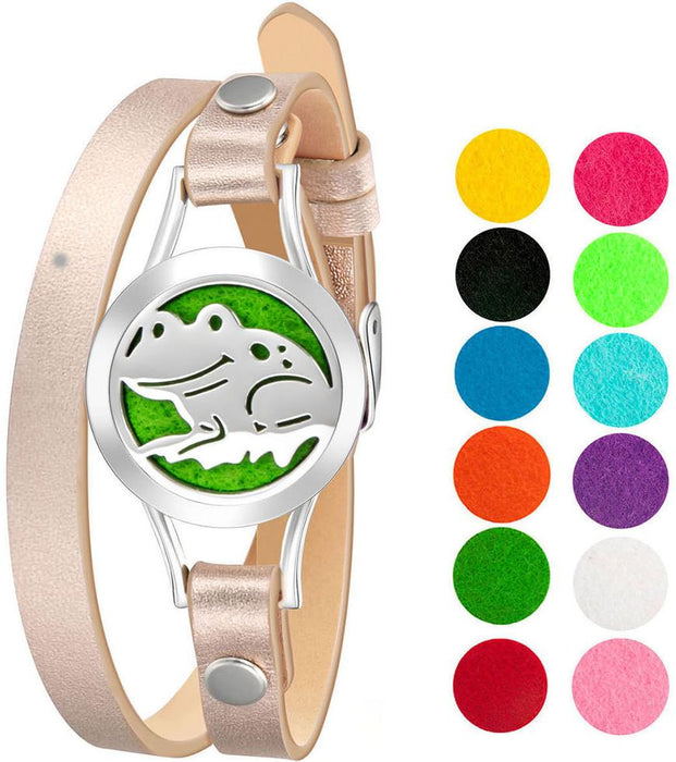 Bracelet Diffusers Without Oils HAPPY FROG (ROSE GOLD BAND)