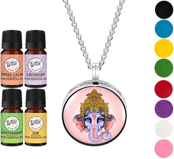 Necklace Diffusers With Oils GANESHA