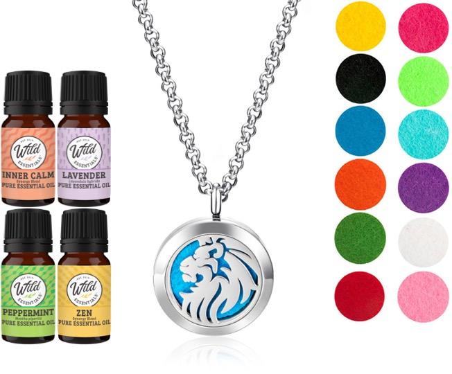 Necklace Diffusers With Oils KING LION