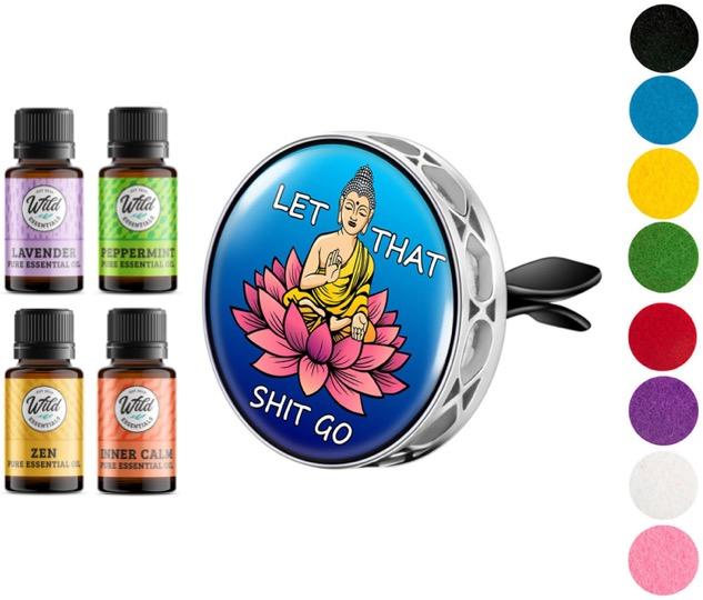 Car Vent Diffusers With Oils LOTUS LET IT GO