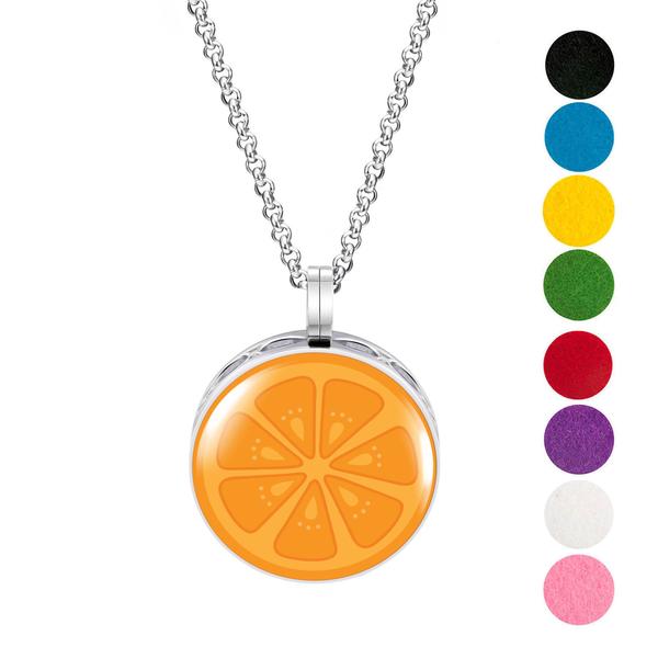 Necklace Diffusers Without Oils ORANGE SLICE