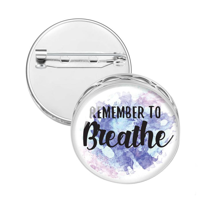 Pin Brooch Diffusers Without Oils REMEMBER TO BREATH