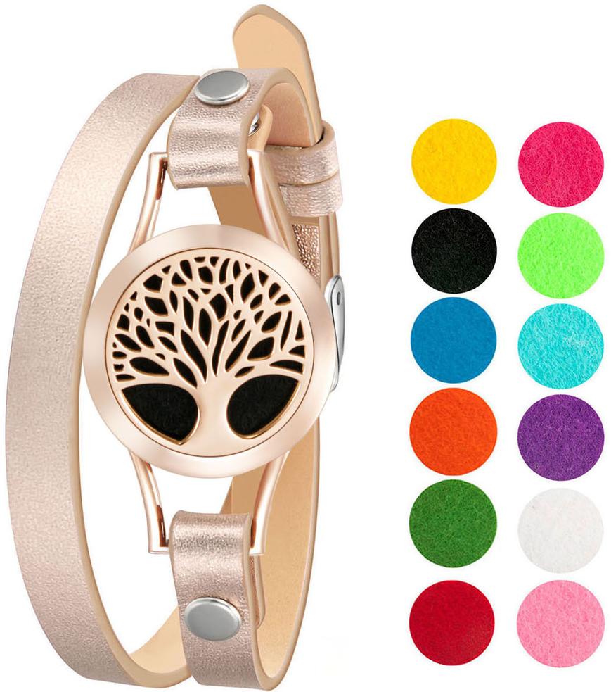 Bracelet Diffusers Without Oils ROSE GOLD TREE OF LIFE (ROSE GOLD BAND)