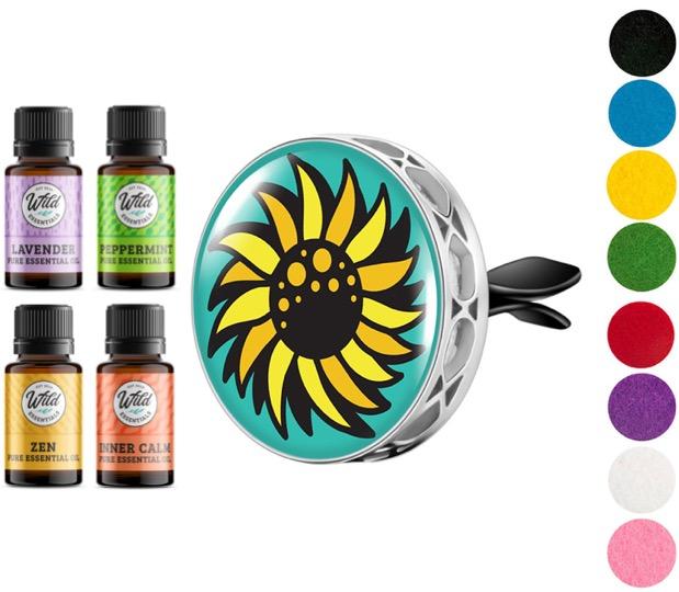 Car Vent Diffusers With Oils SUNFLOWER (COLOR)