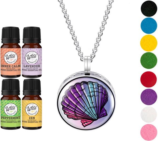 Necklace Diffusers With Oils SEASHELL