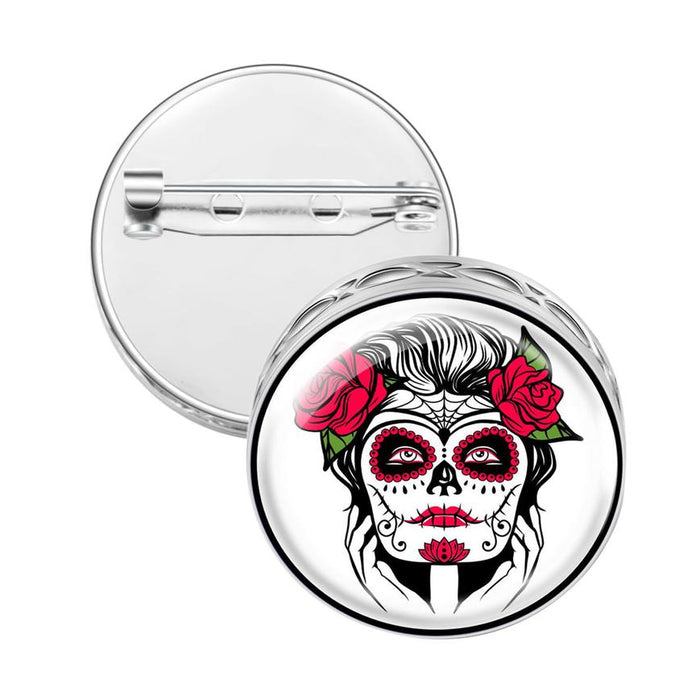 Pin Brooch Diffusers Without Oils SUGAR SKULL TATTOO
