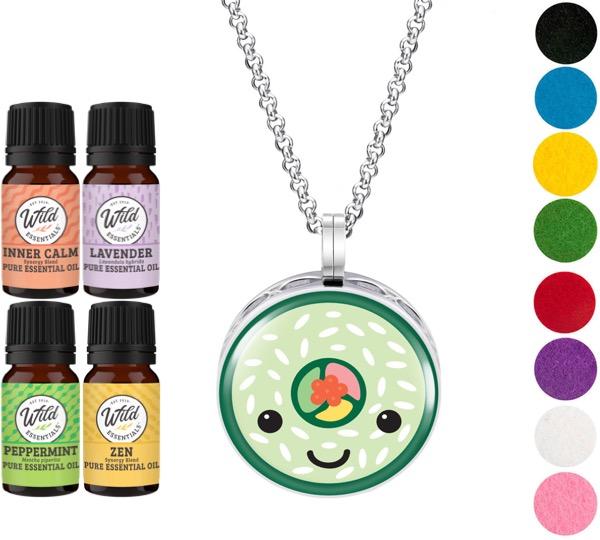 Necklace Diffusers With Oils SUSHI ROLL