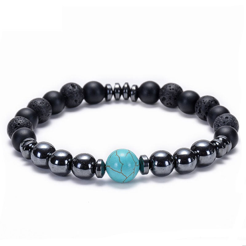 Turquoise Lava Stone Bracelet