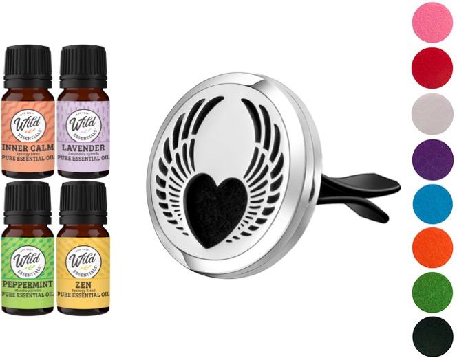 Car Vent Diffusers With Oils WINGED HEART