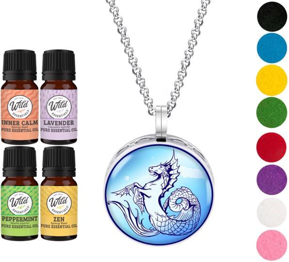 Necklace Diffusers With Oils WATER HORSE