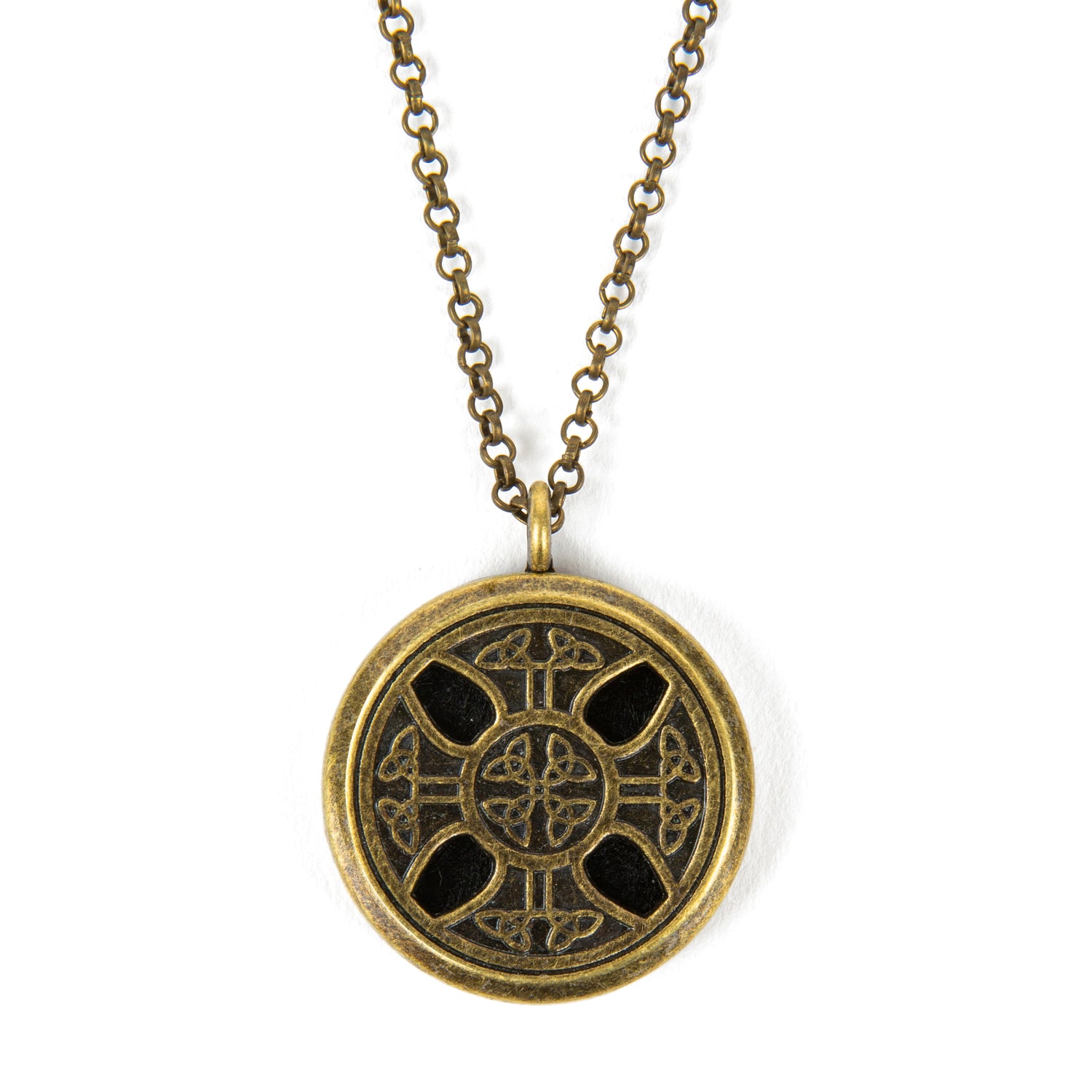 Necklace DIffuser Without Oils CELTIC CROSS (PEWTER)