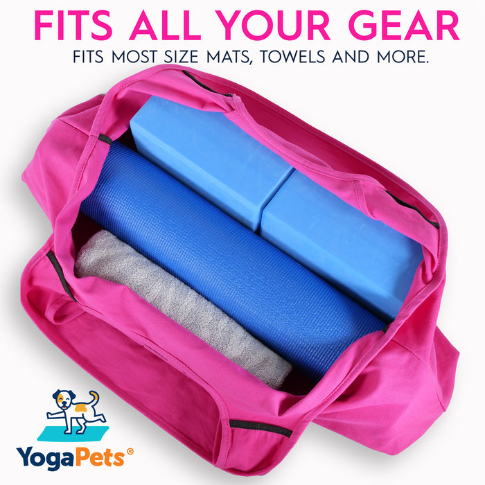 Yoga Mat Bags large enough to fit a yoga mat & other class essentials –  Samyoga