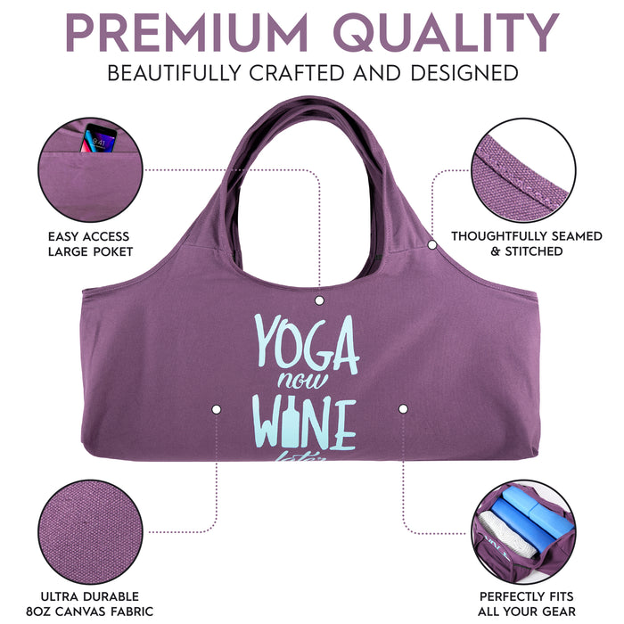 The Best Ever BE WILD BE YOU Yoga Pilates Organic Mat Bag / Tote Bag - –  Wild Red London