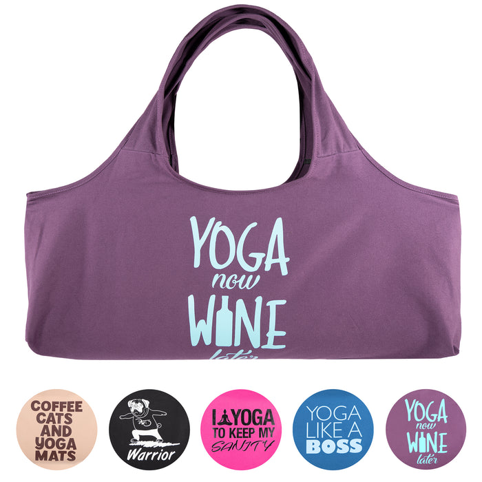 The Best Ever BE WILD BE YOU Yoga Pilates Organic Mat Bag / Tote Bag - –  Wild Red London